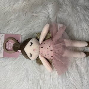 Pink and Gold Plush Doll